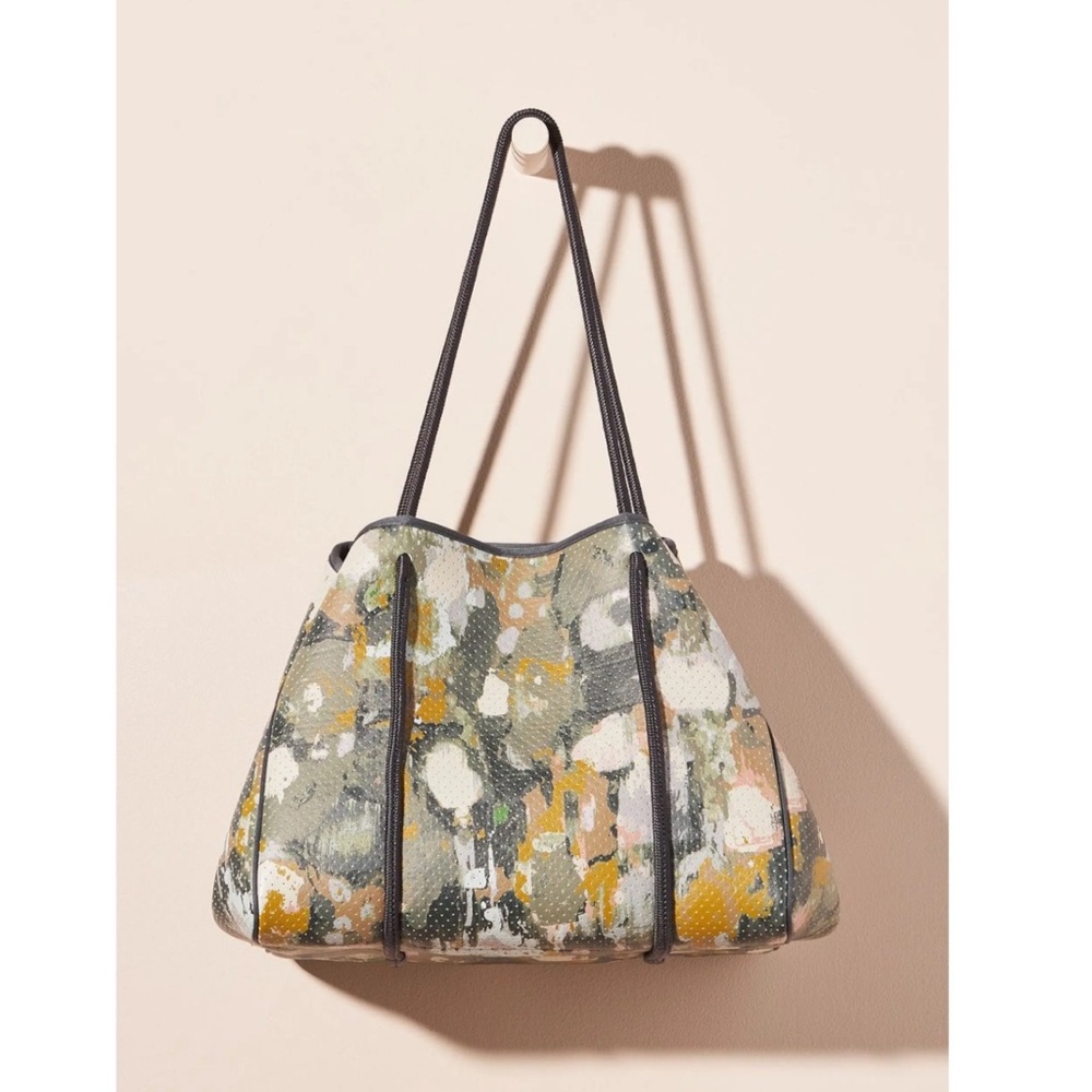 Anthropologie Abstract Patterned Neoprene tote Bag